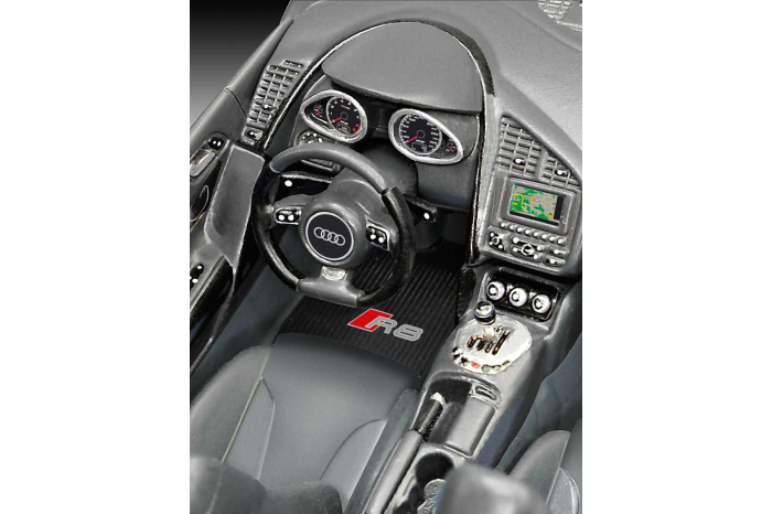 Plastic ModelKit auto 07057 - Audi R8 black (1:24)