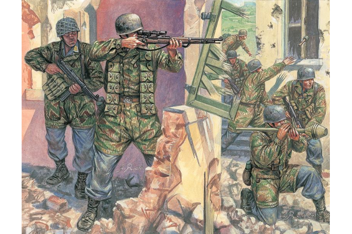 Model Kit figurky 6045 - WWII - GERMAN PARATROOPERS (1:72)