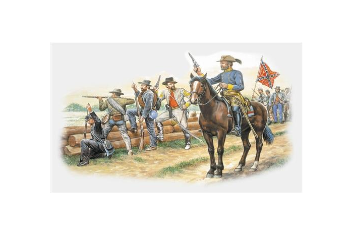 Model Kit figurky 6014 - CONFEDERATE INFANTRY (AMERICAN CIVIL WAR) (1:72)