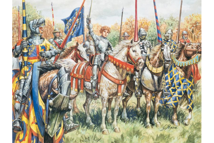 Model Kit figurky 6026 - FRENCH WARRIORS (100 YEARS WAR) (1:72)