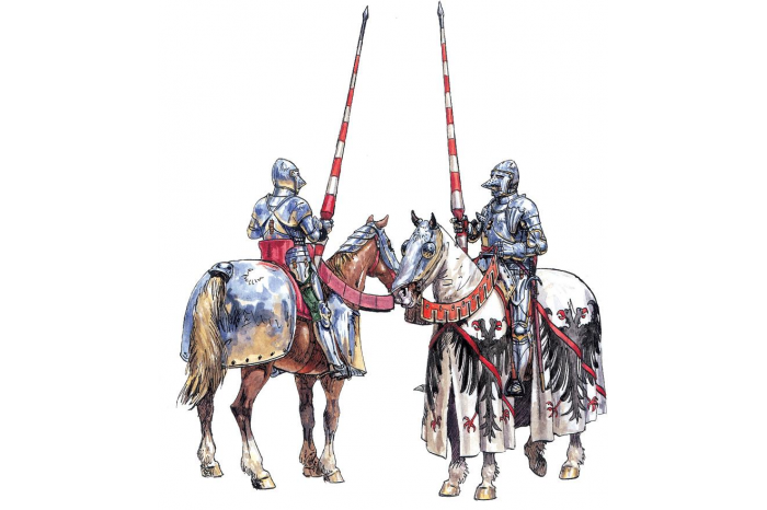 Model Kit figurky 6026 - FRENCH WARRIORS (100 YEARS WAR) (1:72)