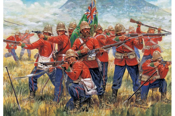 Model Kit figurky 6050 - ZULU WARS - BRITISH INFANTRY (1:72)