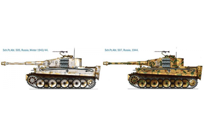 Model Kit tank 6507 - Pz.Kpfw.VI TIGER I Ausf.E mid production (1:35)