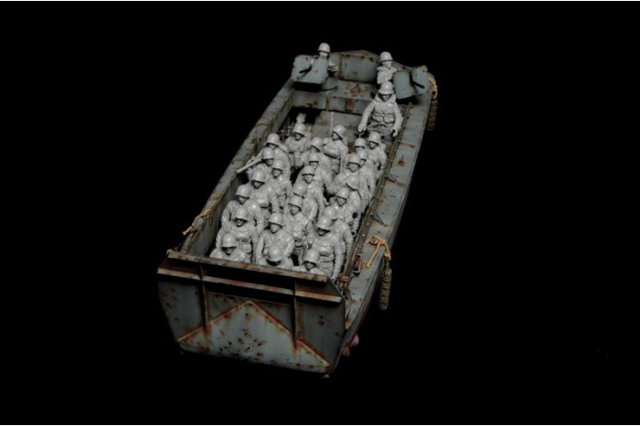 Model Kit loď 6524 - LCVP with US INFANTRY (1:35)