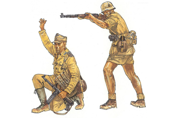 Model Kit figurky 6076 - WWII - GERMAN AFRIKA CORPS (1:72)