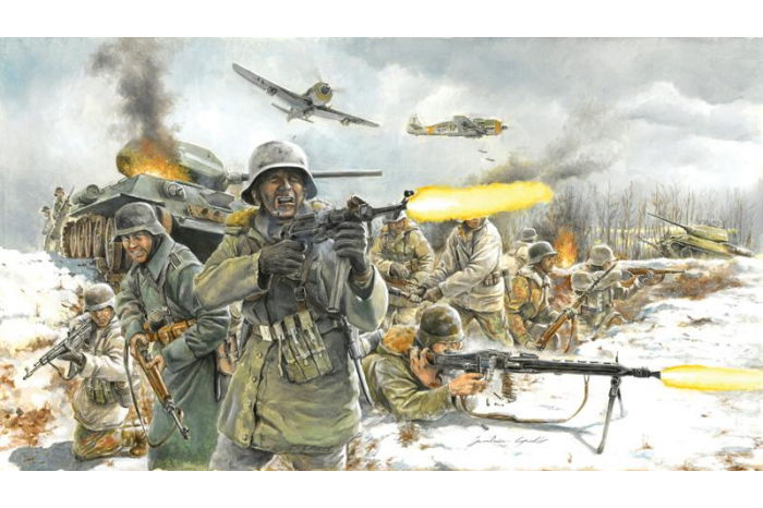 Model Kit figurky 6151 - WWII - GERMAN INFANTRY (Winter Uniform) (1:72)