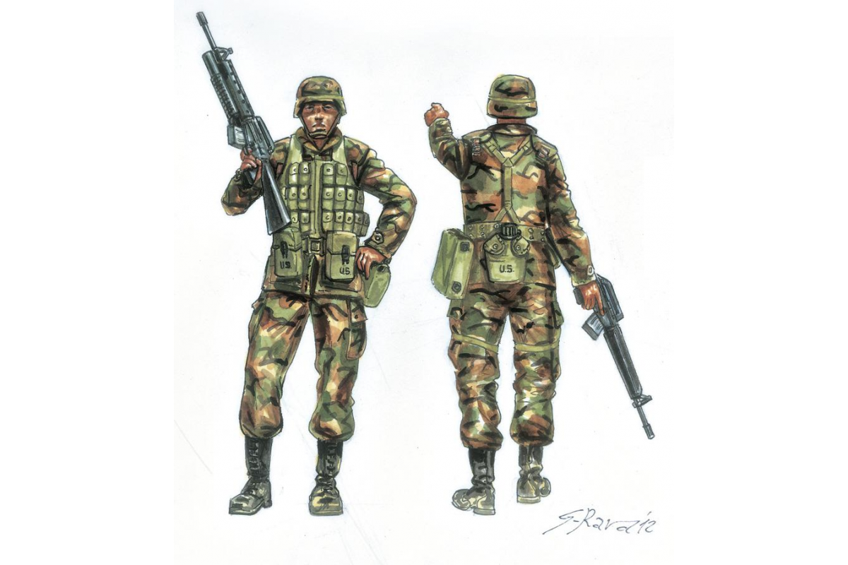 Italeri - U.S. Infantry (1980s) (1:72) - 6168 - MJ Modelkits.com