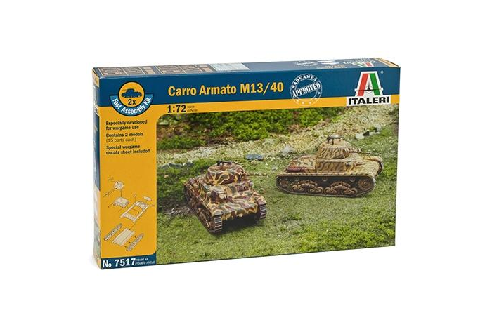 Fast Assembly tanky 7517 - Carro Armato M13/40 (1:72)