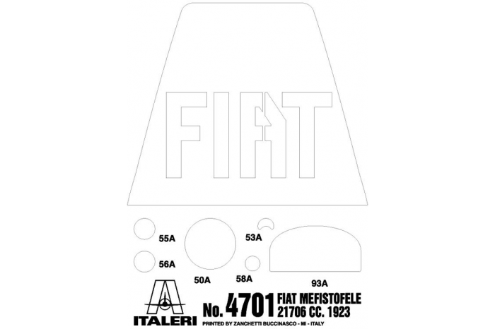 Model Kit auto 4701 - FIAT MEFISTOFELE (1:12)
