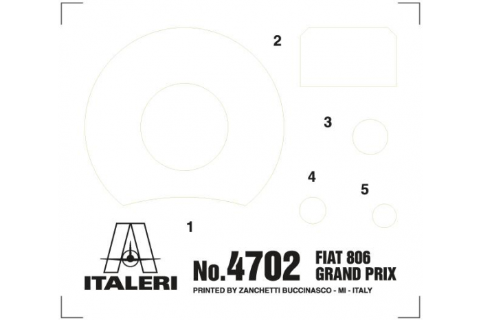 Model Kit auto 4702 - FIAT 806 GRAND PRIX (1:12)