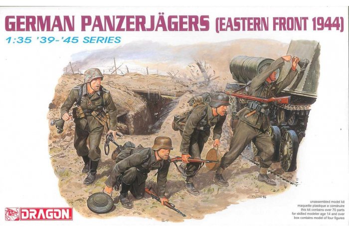 Model Kit figurky 6058 - GERMAN PANZERJÄGERS (1:35)