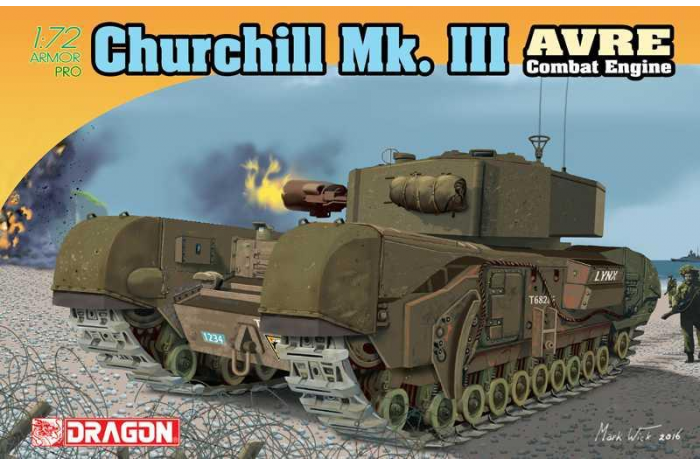 Model Kit tank 7327 - Churchill Mk.III AVRE (1:72)