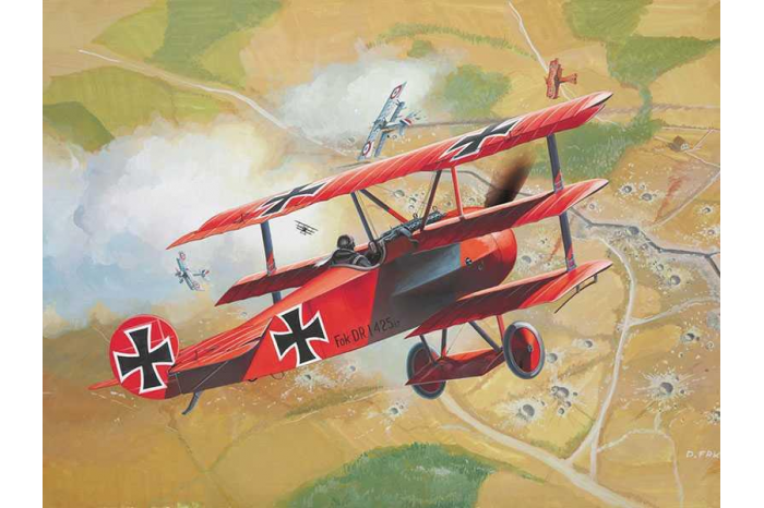 ModelSet letadlo 64116 - FOKKER DR.1Triplane (1:72)