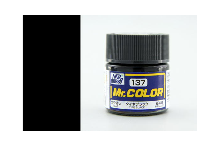 Mr. Color - C137: Černé pneumatiky matná