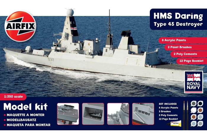 Gift Set loď A50132 - HMS Daring Type 45 Destroyer (1:350)