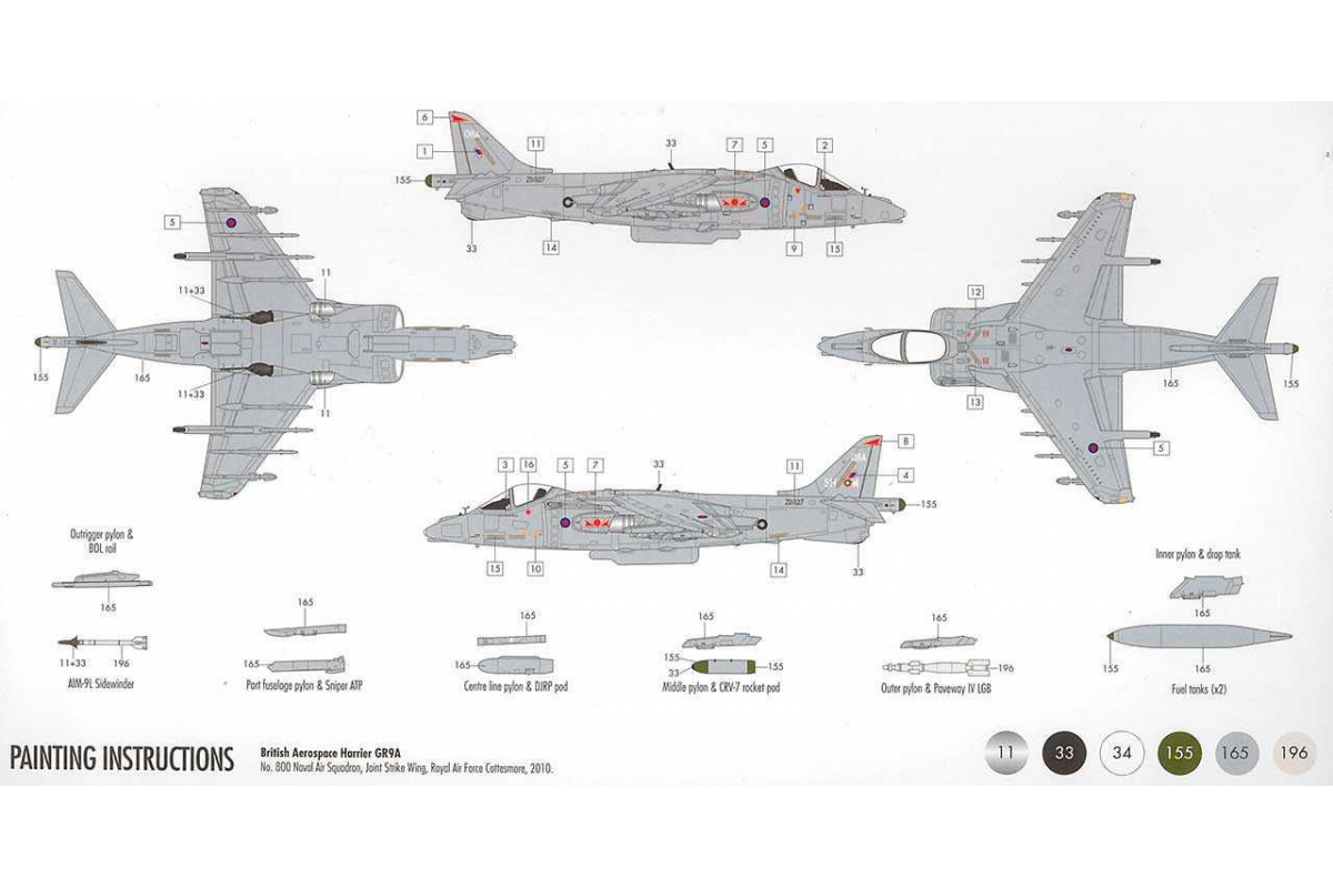 BAE Harrier GR.9A - Gift Set - Airfix A55300A