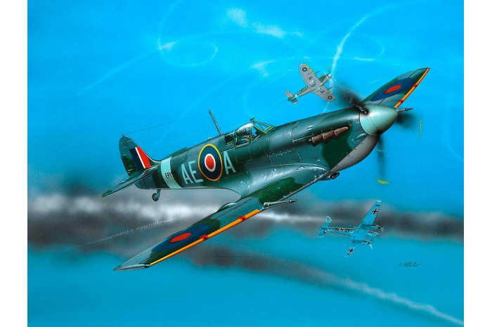 Plastic ModelKit letadlo 04164 - Spitfire Mk.V (1:72)