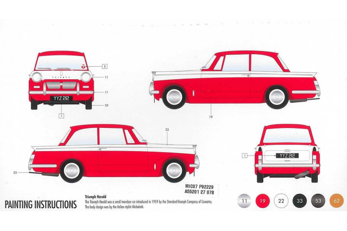 Starter Set auto A55201 - Triumph Herald (1:32)