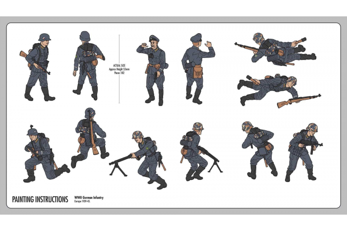 Starter Set figurky A55210 - German Infantry Multi-Pose (1:32)