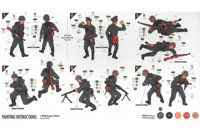 Starter Set figurky A55210 - German Infantry Multi-Pose (1:32)