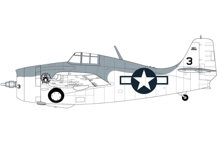 Starter Set letadlo A55214 - Grumman Wildcat F4F-4 (1:72 )- nová forma