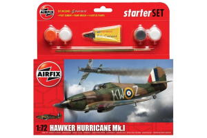 Starter Set letadlo A55111 - Hawker Hurricane Mk1 (1:72)