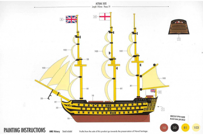 Starter Set loď A55104 - HMS Victory ( )