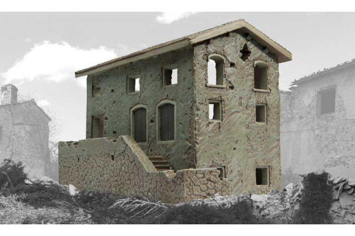 Classic Kit budova A75013 - Italian Farmhouse (1:76)