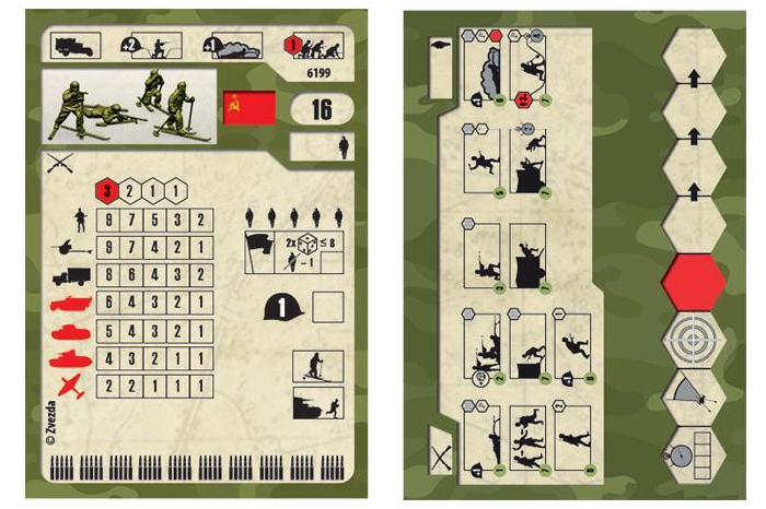 5 Figures in Box Zvezda 1/72 6199 WWII Soviet Ski Troops 