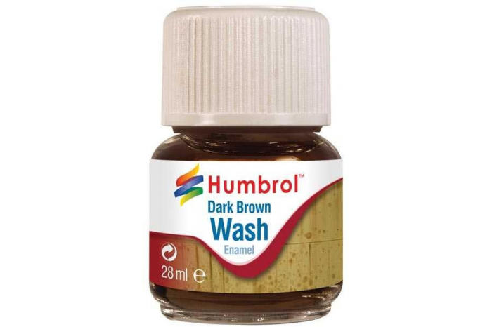 Humbrol barva email AV0205 - Wash - Dark Brown 28ml