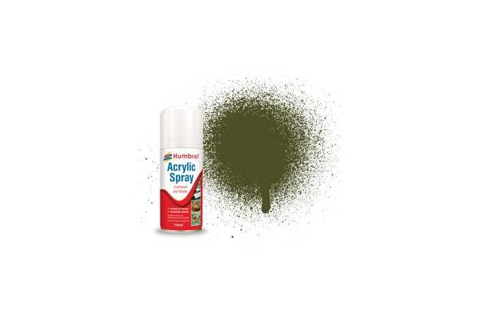 Humbrol sprej akryl AD6155 - No 155 Olive Drab - Matt - 150ml