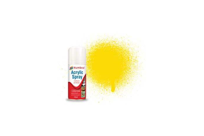 Humbrol sprej akryl AD6069 - No 69 Yellow - Gloss - 150ml