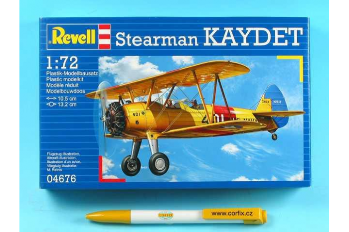 Plastic ModelKit letadlo 04676 - Stearman KAYDET (1:72)