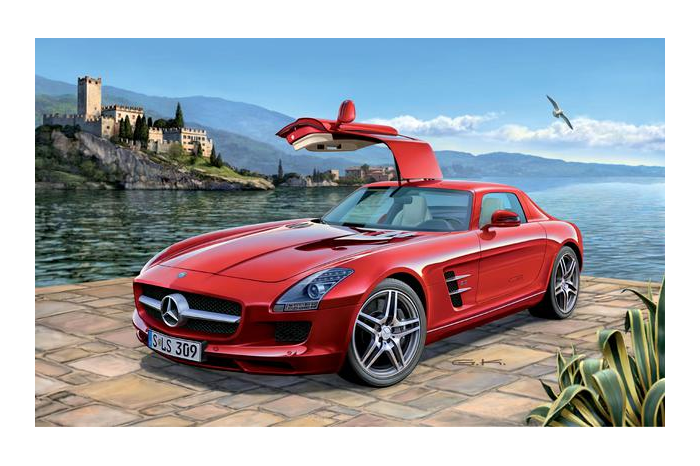 Plastic Modelkit auto 07100 - Mercedes SLS AMG (1:24)