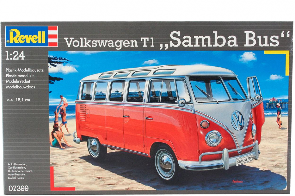 Revell® Modellbausatz Model Set VW T1 Samba Bus, Maßstab 1:24
