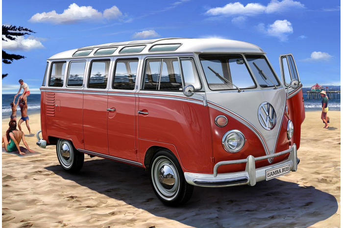 Plastic ModelKit auto 07399 - VW T1 SAMBA BUS (1:24)