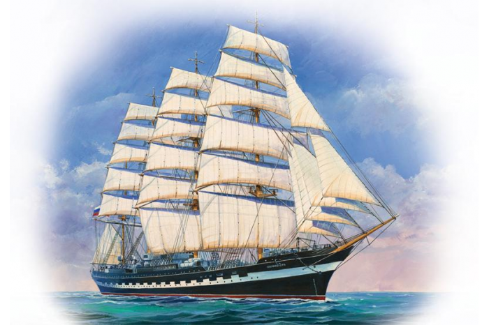 Model Kit loď 9045 - "Kruzenshtern" Sailingship (1:200)