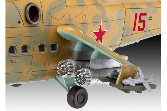 Plastic ModelKit vrtulník 04951 - Mil Mi-24D Hind (1:100)