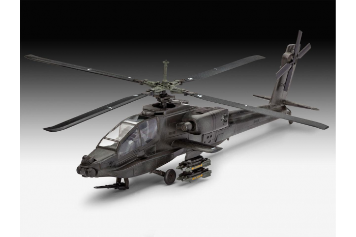 Revell AH-64A Apache Hélicoptère 1:100 Kit de Montage Modèle Art 04985 