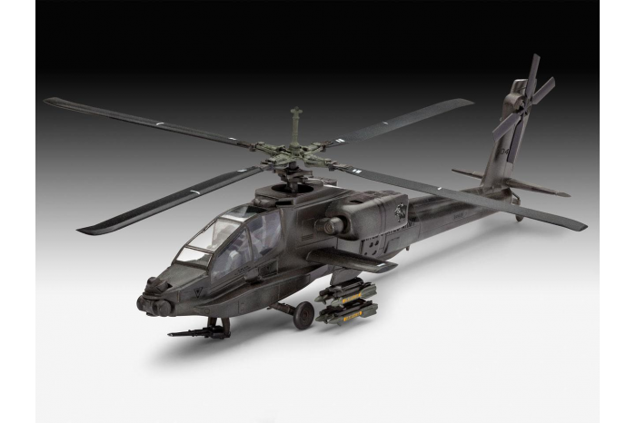 Plastic ModelKit vrtulník 04985 - AH-64A Apache (1:100)