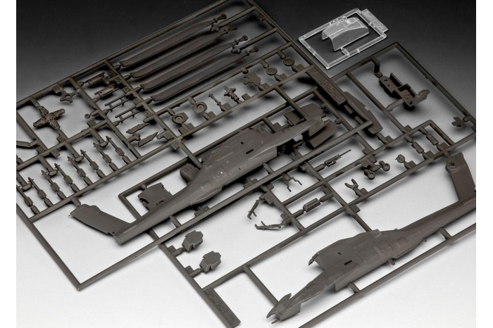Plastic ModelKit vrtulník 04985 - AH-64A Apache (1:100)